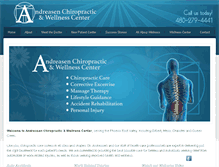 Tablet Screenshot of andreasenchiropractic.com